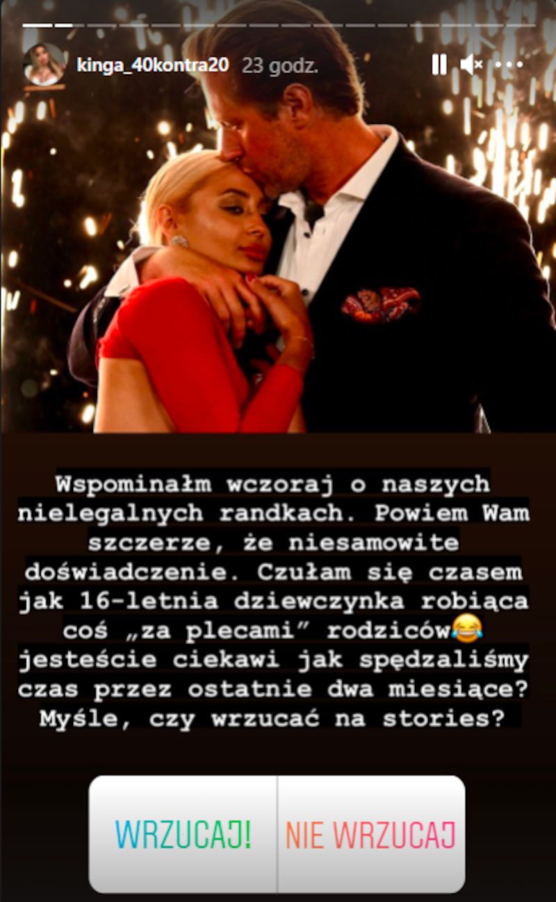 "40 kontra 20". Kinga chwali się "nielegalnymi randkami" z Robertem 