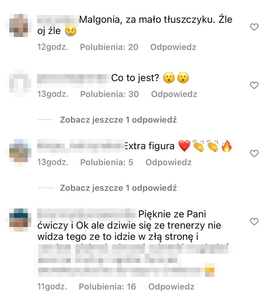 Wpisy pod nowym postem Małgorzaty Rozenek