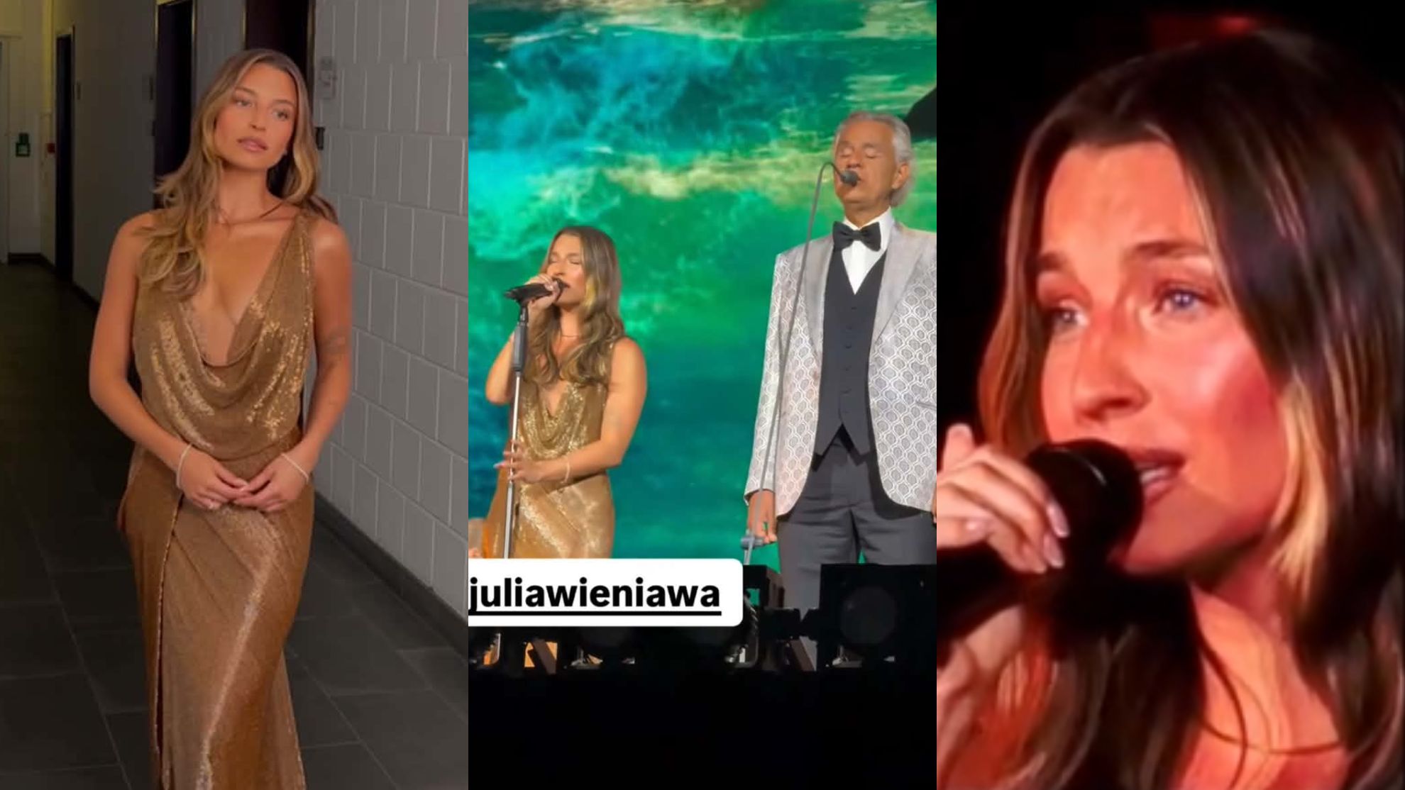 Julia Wieniawa i Andrea Bocelli wystąpili razem na jednej scenie