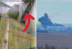 Rosyjski Mi-8 zestrzelony. Moment uderzenia w powietrzu pod Kurskiem