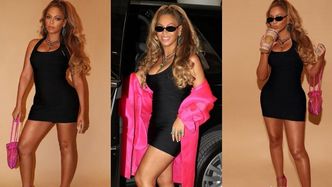 Beyonce w obcisłej sukience eksponuje swoje kształty na imprezie Jaya-Z (ZDJĘCIA)