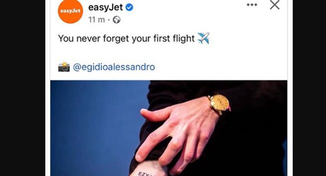 EasyJet przeprasza za zdjęcie tatuażu kojarzącego się z Holocaustem