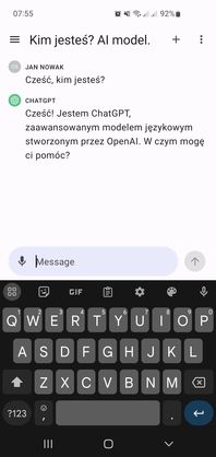 ChatGPT na Androida