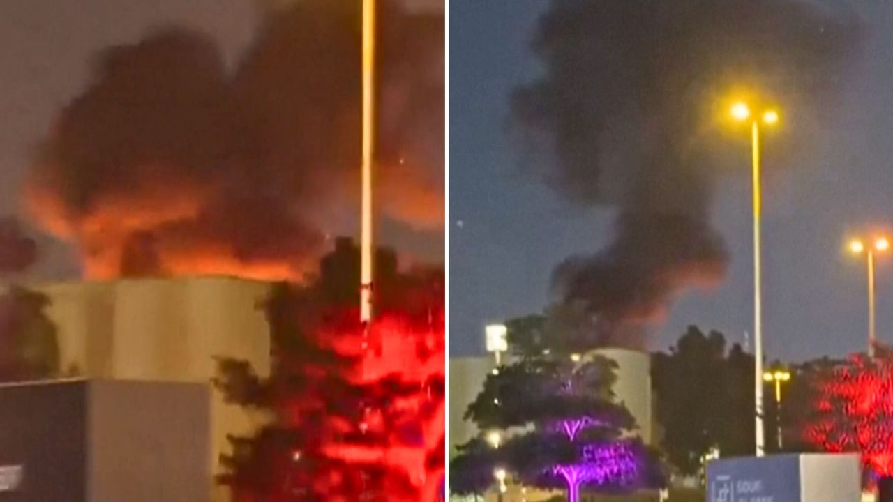 Eksplozja w Dubaju. Moment uderzenia drona w mieście