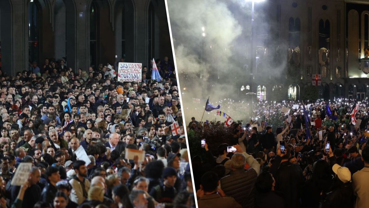 Masowe protesty w Gruzji. "Tak dla Europy! Nie dla rosyjskiego prawa!"