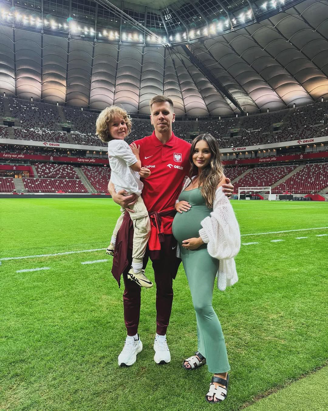 Marina i Wojciech Szczęsny z synem