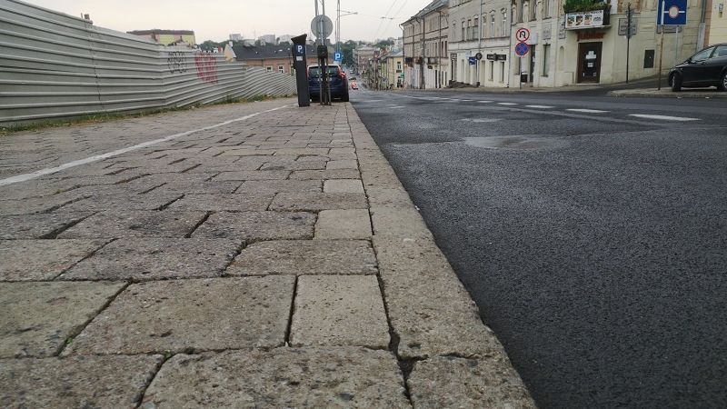 chodnik na ulicy lubartowskiej lublin