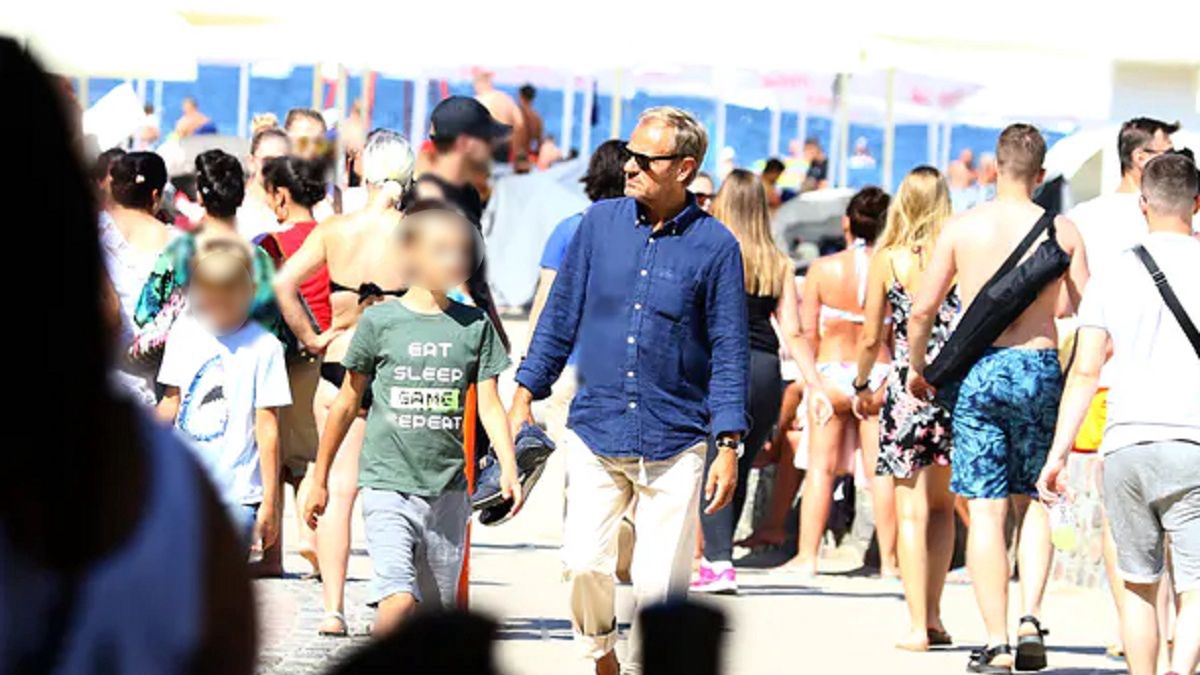 Donald Tusk z wnukami