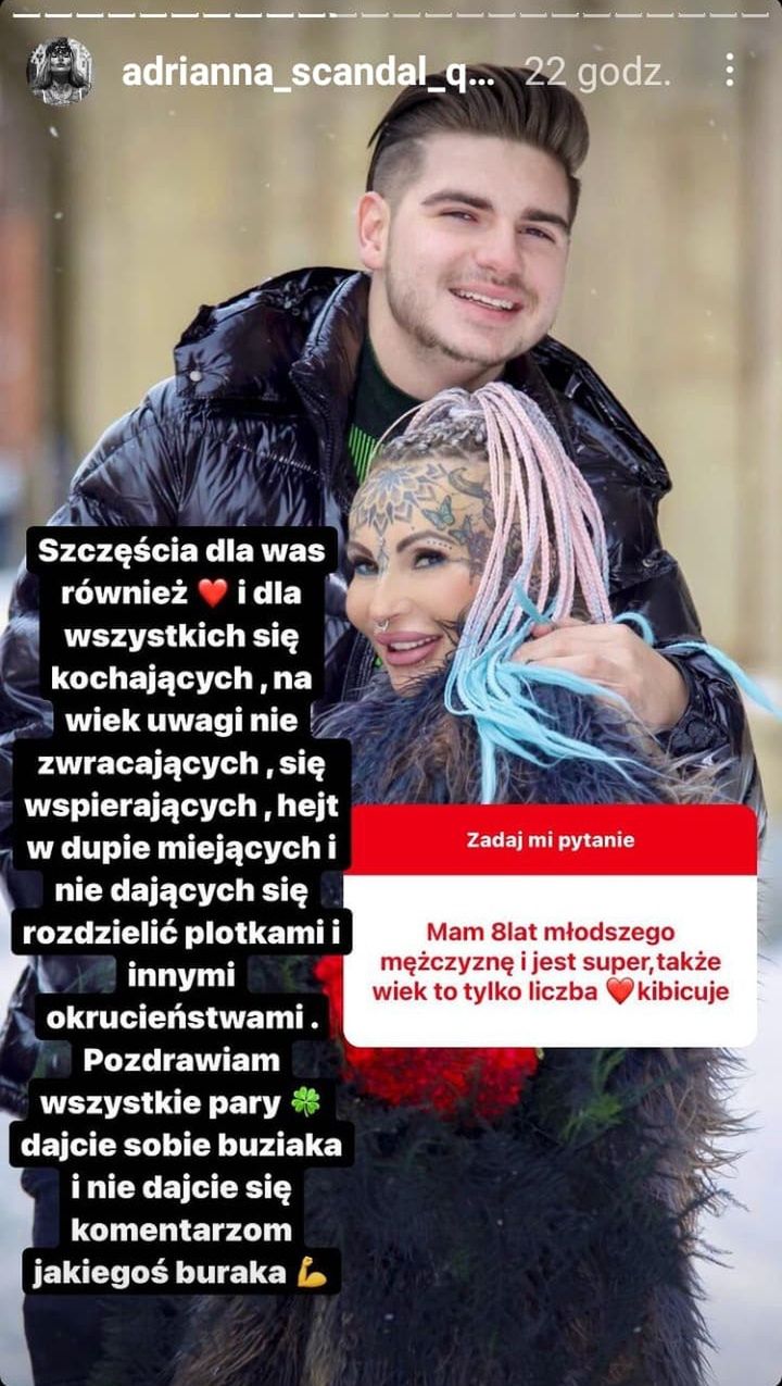 Adrianna Eisenbach z "Królowych Życia" z partnerem Dawidem