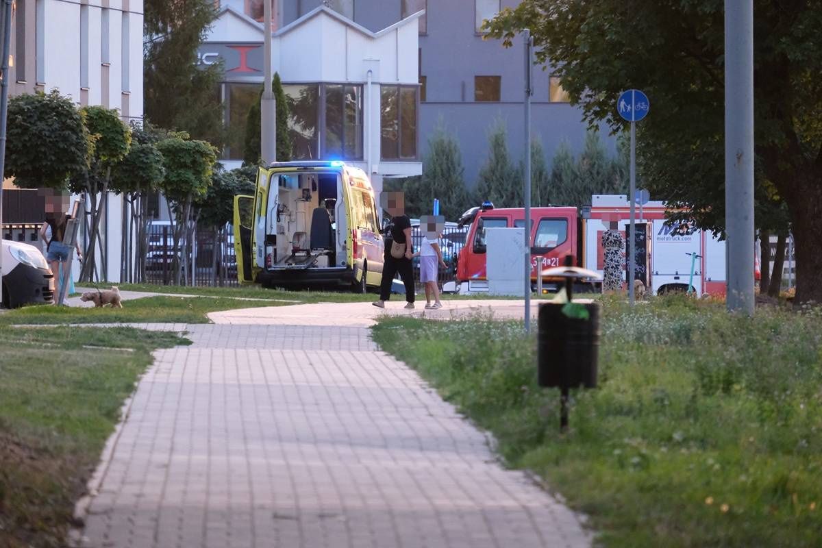 Akcja służb ratunkowych przy ul. Nałęczowskiej
