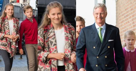 Pierwszy dzień szkoły w Belgii: Król odprowadza swoje dzieci na lekcje (ZDJĘCIA)