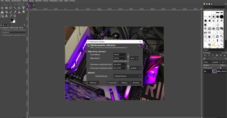 GIMP: jak zmienić rozmiar obrazu?