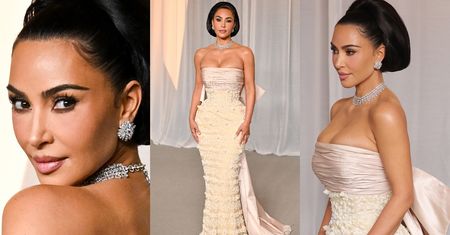 ŚCIŚNIĘTY BIUST Kim Kardashian walczy o przetrwanie na Academy Museum Gala (ZDJĘCIA)