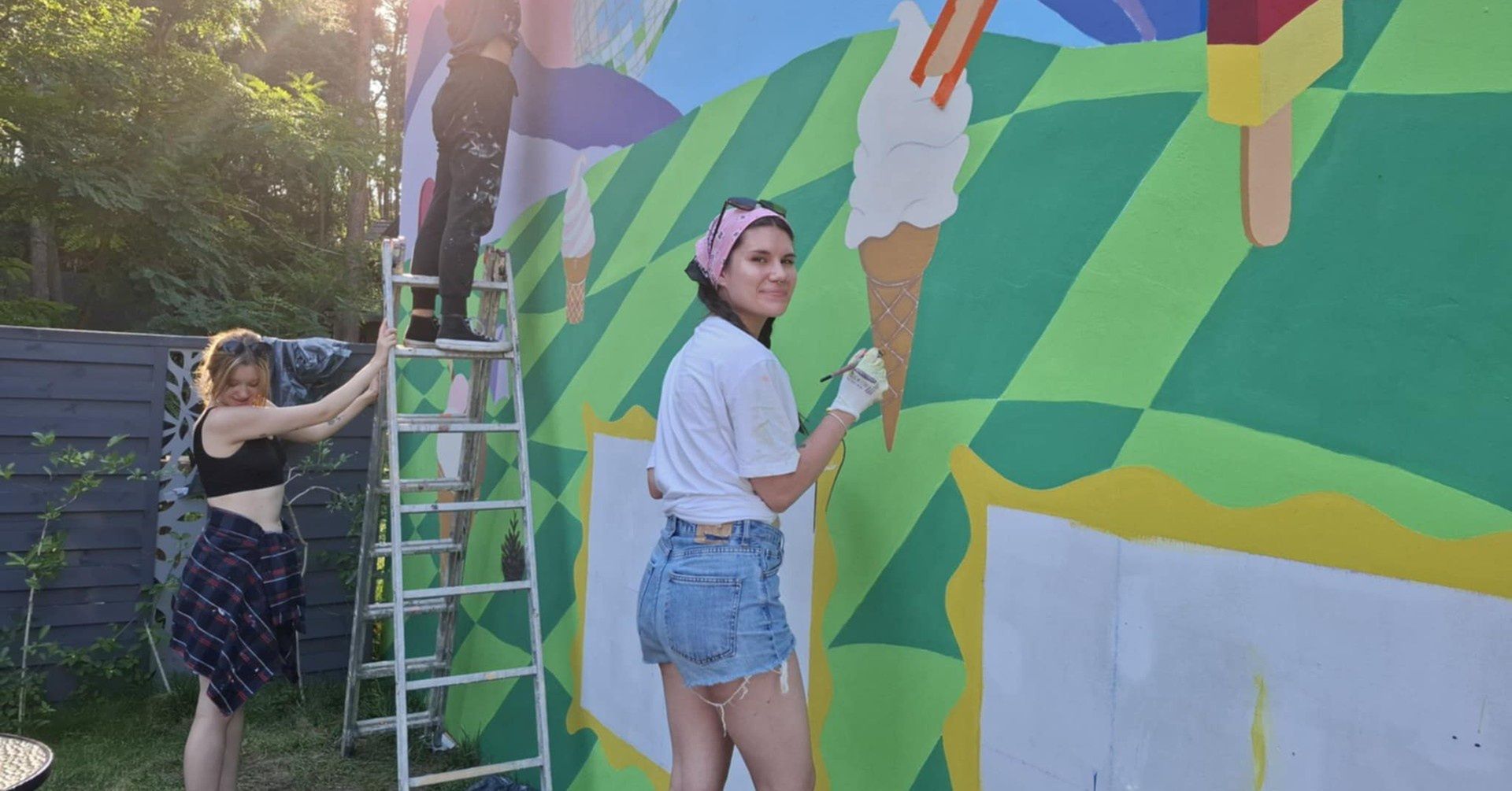 Mural w Sokolnikach-Lesie
