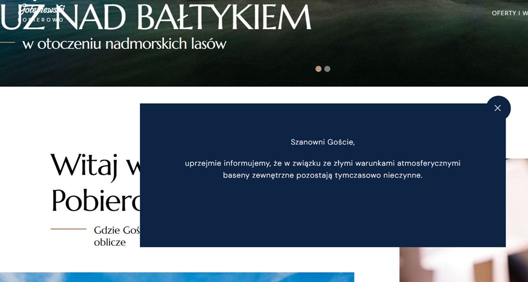 Baseny zewnętrzne w Pobierowie są nadal zamknięte