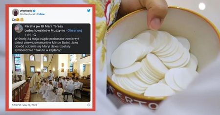 Skuli dzieci łańcuchem. Parafia już usunęła zdjęcie