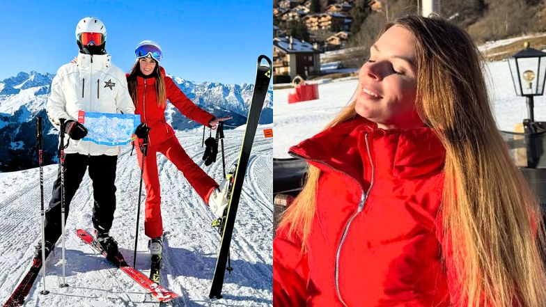 Małgorzata Tomaszewska na stoku z ukochanym