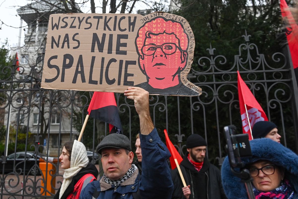 jolanta brzeska, protest, lokatorzy, śmierć Wszystkich nas nie spalicie. Protestowali po decyzji prokuratury