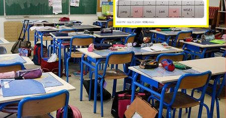Tata nie przebierał w słowach. Pokazał plan lekcji 10-latki