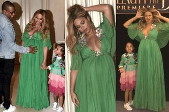 Ciążowy brzuch i wielkie piersi Beyonce na premierze "Pięknej i Bestii" (ZDJĘCIA)