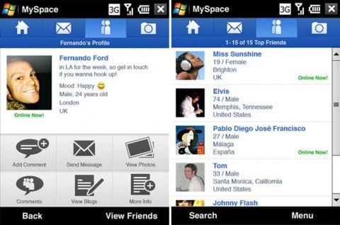 MySpace dla Windows Mobile latem tego roku 1