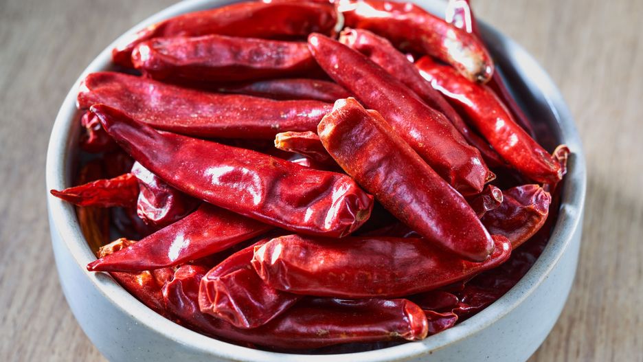 Strąki suszonego chilli