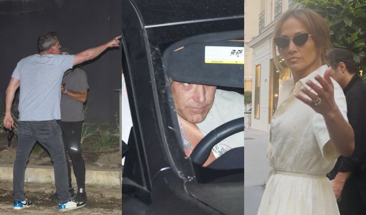 U Jennifer Lopez i Bena Afflecka bez zmian: Samotna piosenkarka buszuje po paryskich butikach, a wściekły aktor AWANTURUJE się pod willą w LA (ZDJĘCIA)