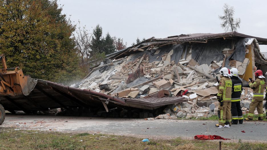 Kaczorów. Wybuch zburzył dom. W środku była 81-latka 