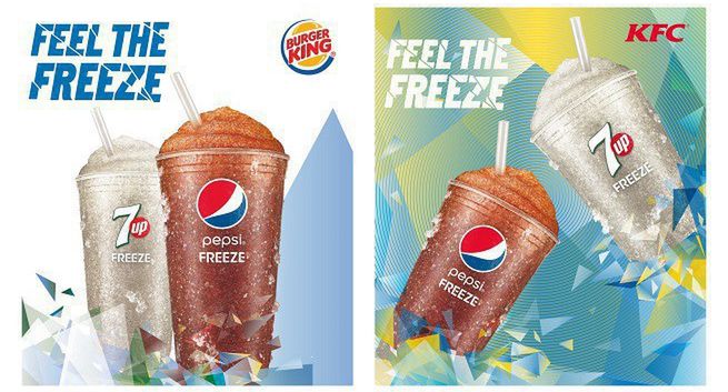 Pepsi Freeze oraz 7UP Freeze w ofercie Burger Kinga i KFC