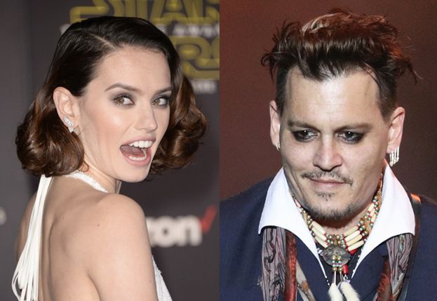 53-letni Depp podrywa na planie 24-letnią Daisy Ridley! "Nie przywykł do odmowy"