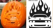 Samochody w dyni na Halloween