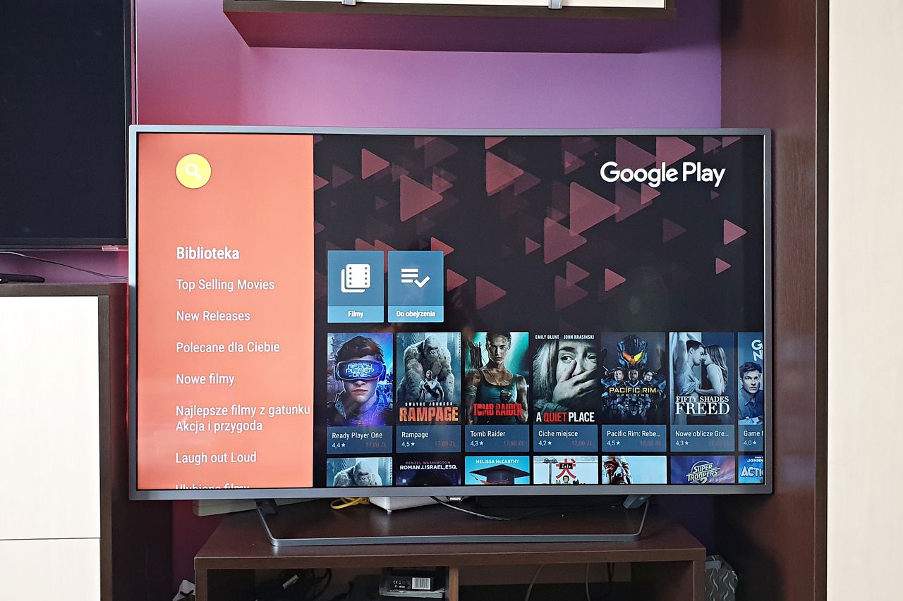Philips 55PUS7303 – test dużego telewizora z efektownym Ambilight i Android TV