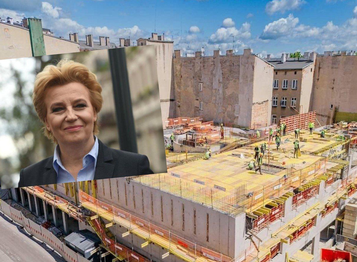 Rośnie pierwszy parking wielopoziomowy z trzech zaplanowanych w Łodzi przez Urząd Miasta. Będzie tutaj 258 miejsc postojowych