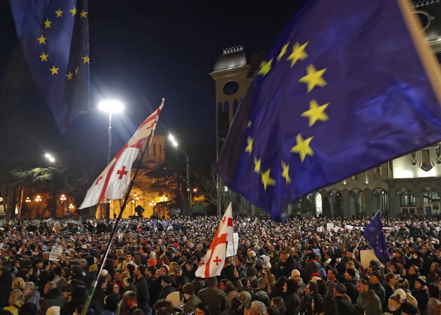 Protesty w Gruzji