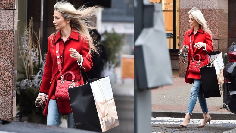 Magdalena Ogórek z torebką za 15 tysięcy złotych