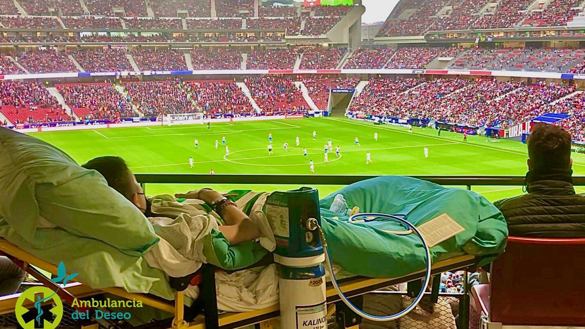 Twitter / Fundación Ambulancia del Deseo / Spełniło się marzenie ciężko chorego Miguela