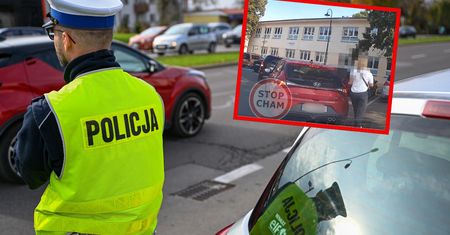 Kierowca zablokował ruch. Czekał, aż pasażerka wyjdzie ze sklepu