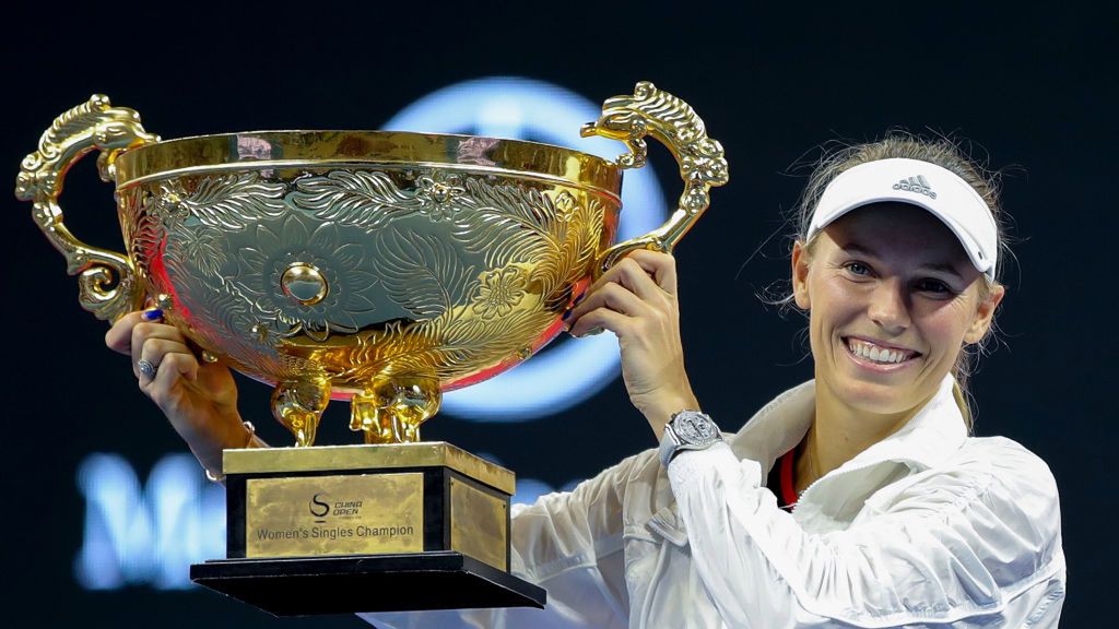 Getty Images / Lintao Zhang / Na zdjęciu: Karolina Woźniacka, mistrzyni China Open 2018