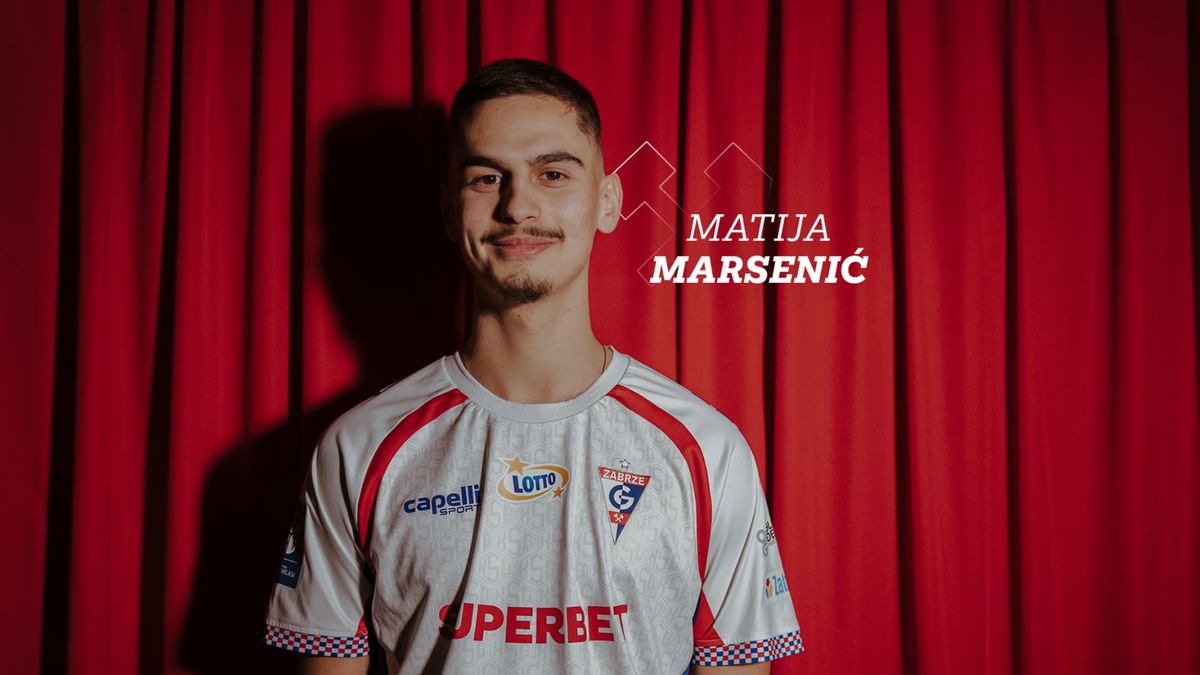 Materiały prasowe / Górnik Zabrze / Na zdjęciu: Matija Marsenić został nowym piłkarzem Górnika Zabrze