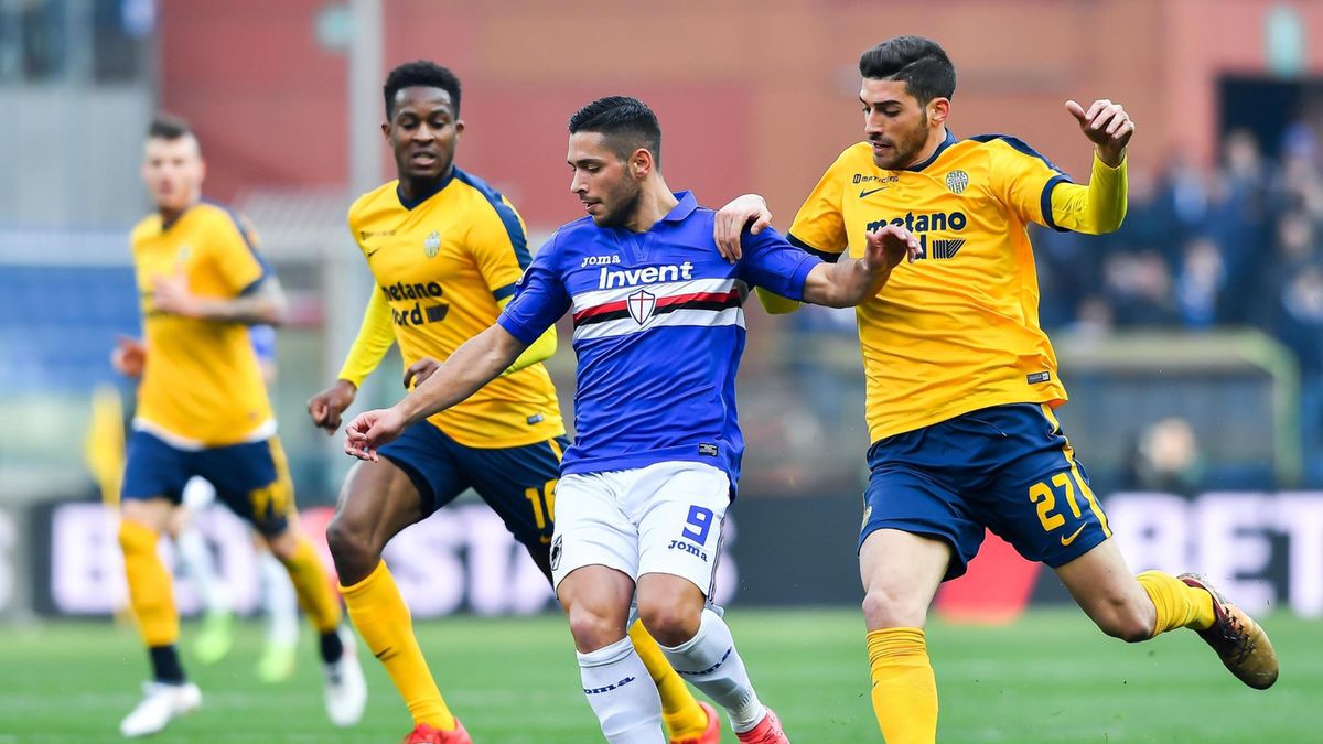 Rolando Aarons (z lewej), Gianluca Caprari (w środku) oraz Mattia Valoti (z prawej)