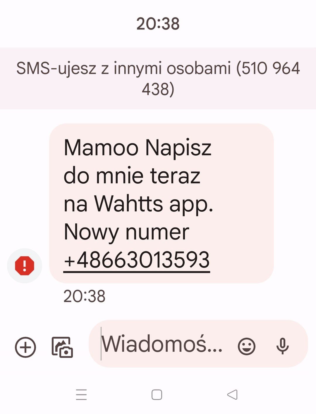 Fałszywy SMS "do mamy"