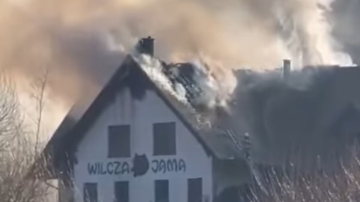 Pożar Wilczej Jamy w Bieszczadach