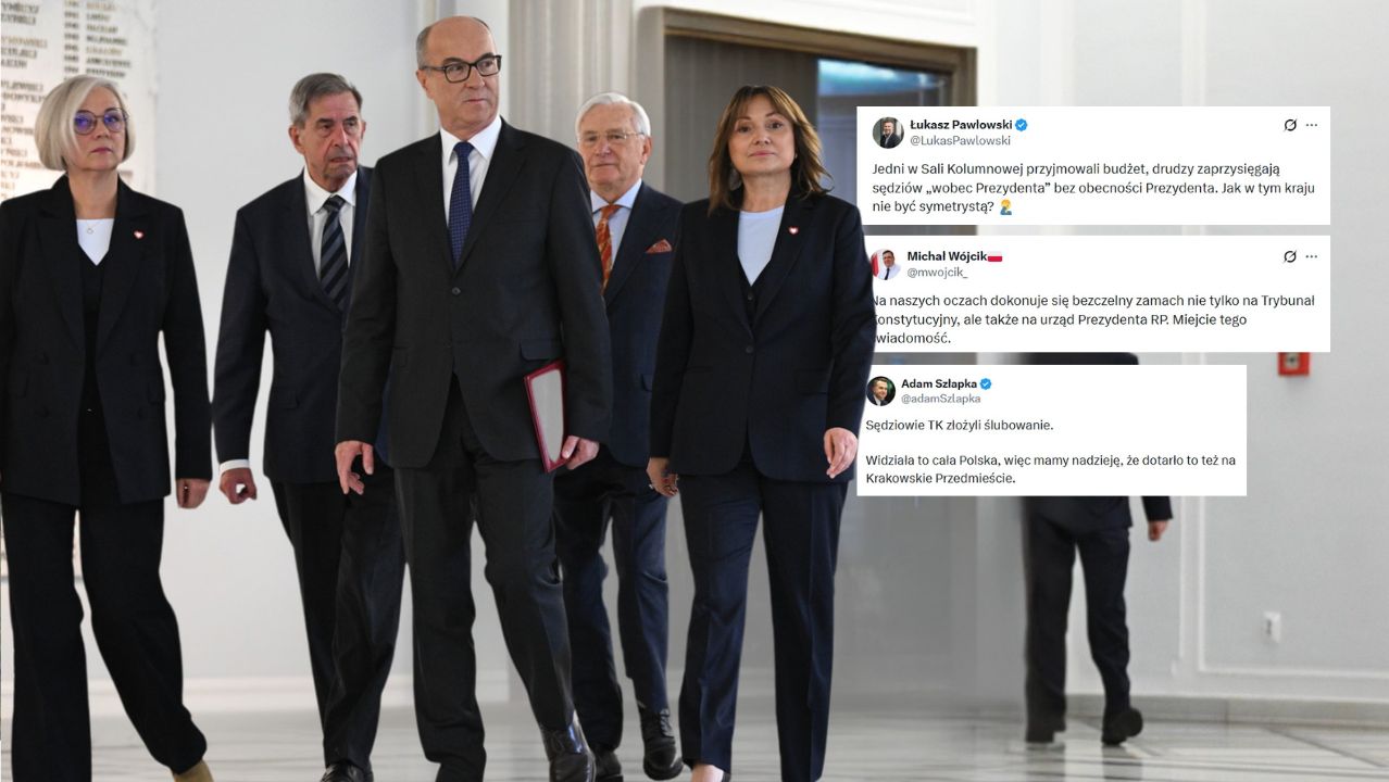 "Hocki-klocki" i "fochy prezydenta". Reakcje po sejmowym ślubowaniu