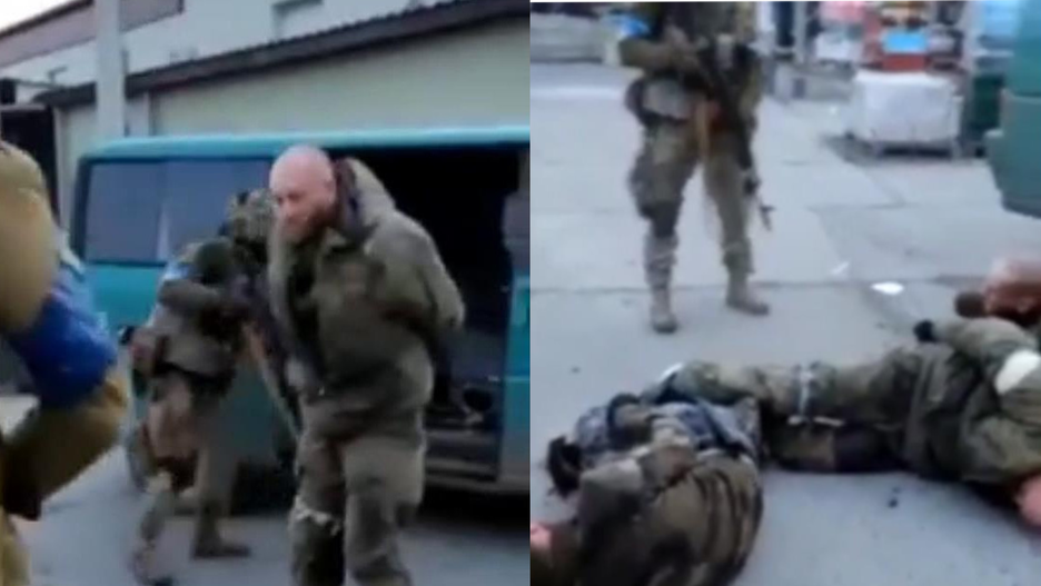Wojna w Ukrainie. Rosjanie kolportują film mający rzekomo przedstawiać brutalne traktowanie rosyjskich jeńców 