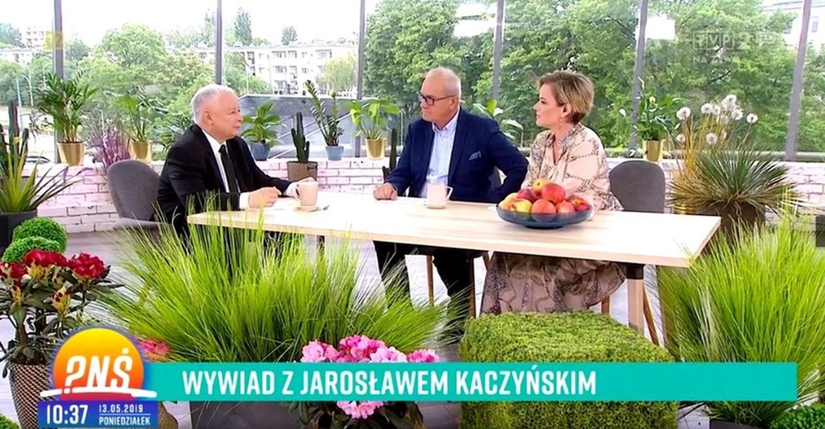 Prowadzili wywiad z Jarosławem Kaczyńskim. Michał Olszański się tłumaczy