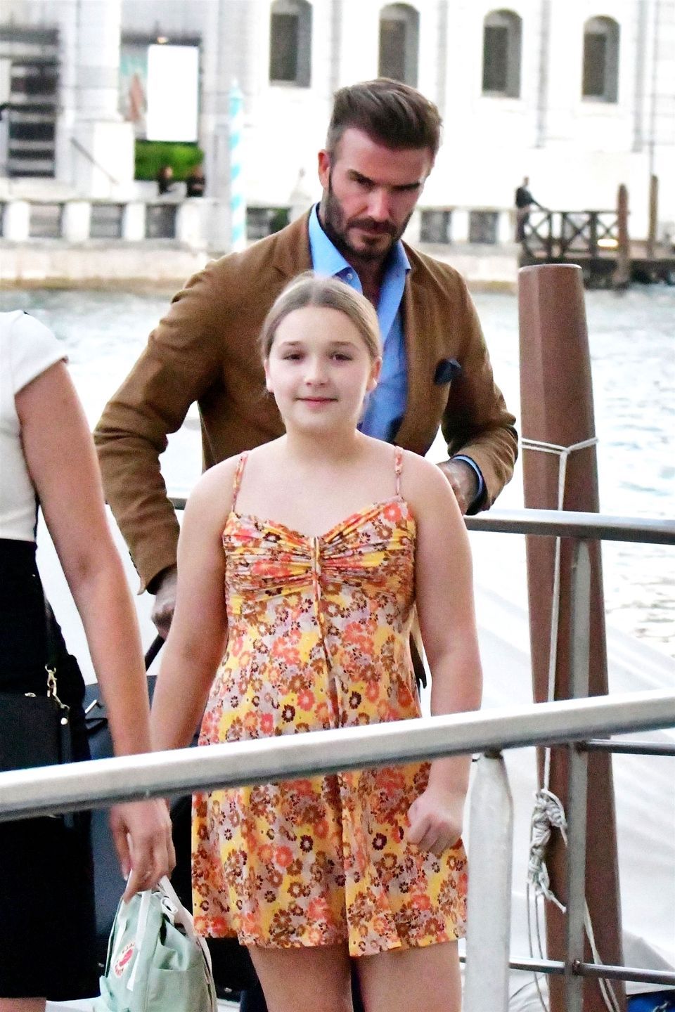 David Beckham na wakacjach z córką
