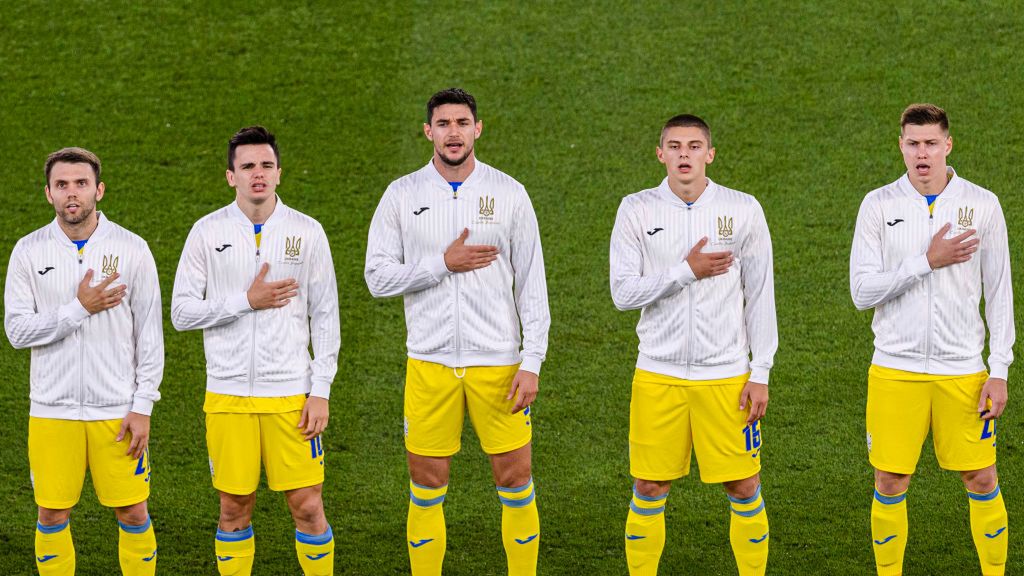 Reprezentacja Ukrainy przed meczem z Anglią