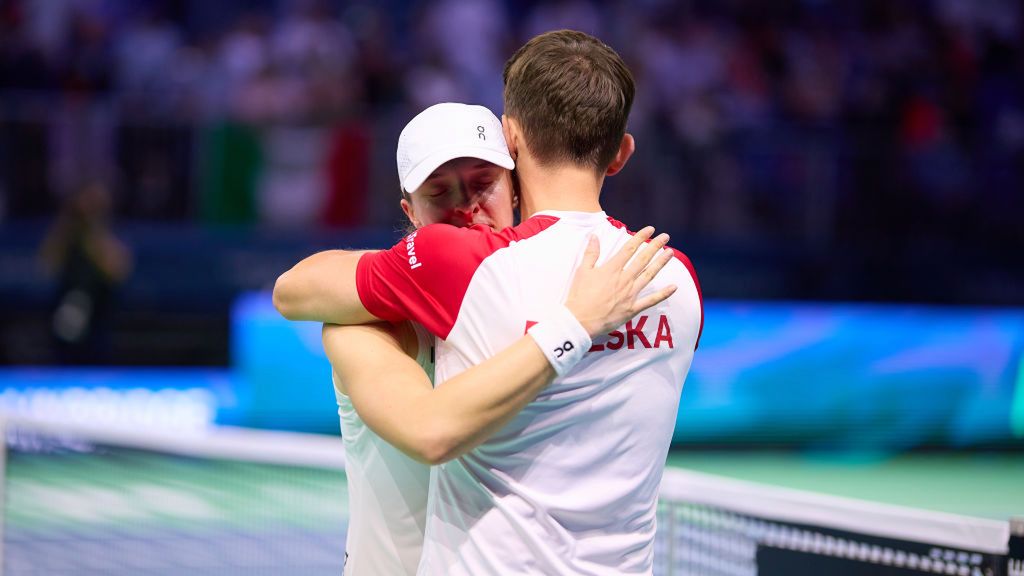 Getty Images / Fran Santiago / Na zdjęciu: Iga Świątek i Dawid Celt