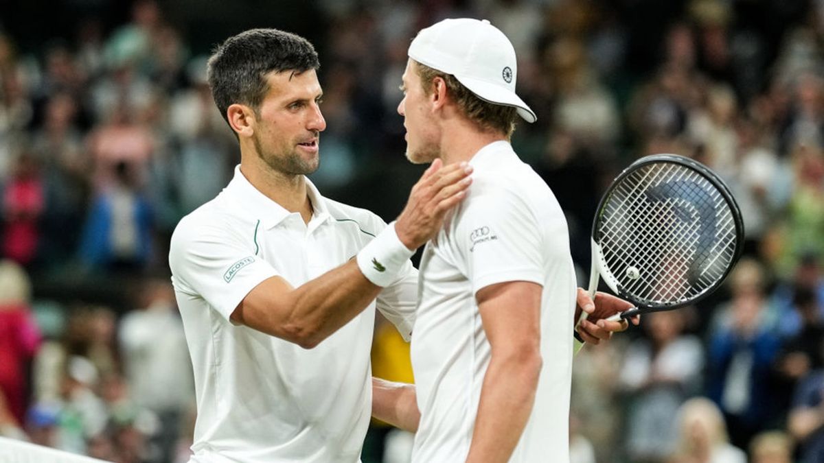 Getty Images / Shi Tang / Na zdjęciu: Tim van Rijthoven zagra w Wimbledonie 2022 z Novakiem Djokoviciem