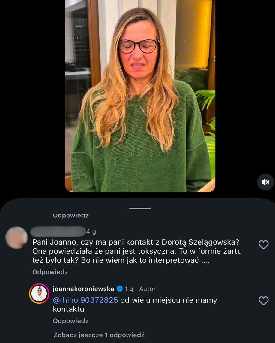Koniec przyjaźni Koroniewskiej i Szelągowskiej
